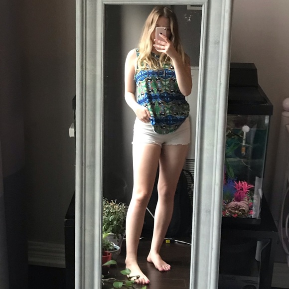 🦋3/50$ Sam Edelman tropical parrot tank sz M - Picture 7 of 9